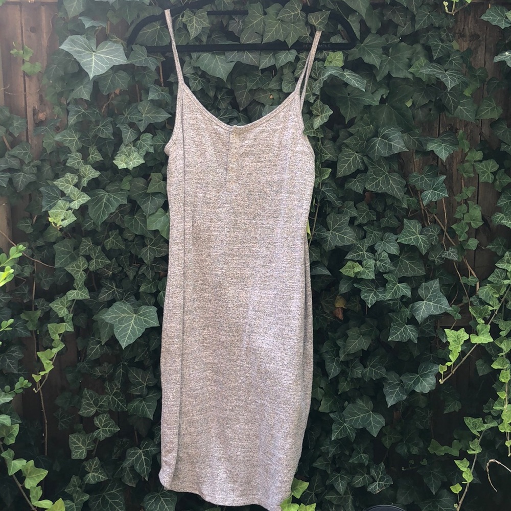Grey fitted dress